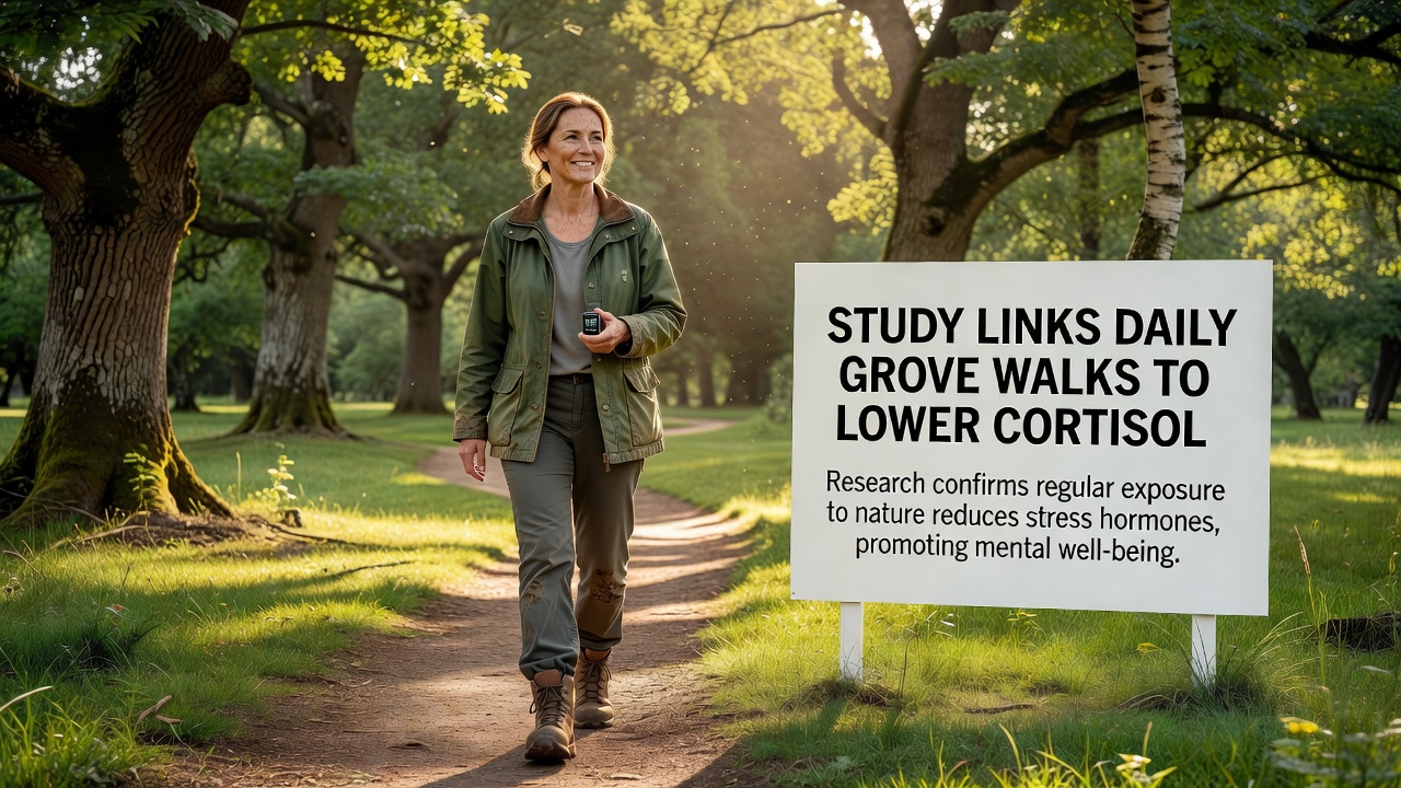 Study Links Daily Grove Walks to Lower Cortisol